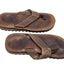 Field Gear Sandals Men 9 Brown Leather FlipFlop Outdoor Adventure Vacation Beach