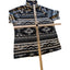 Eddie Bauer Sweater Womens XL Fleece Pullover Aztec Tribal Black White Cozy Warm