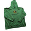 John Deere Hoodie Men XXL Green Pullover Sweatshirt Logo Graphic Kangaroo Pocket