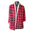 Eddie Bauer Buffalo Plaid Sherpa Lined Open Jacket Medium Cabin Flannel Shacket