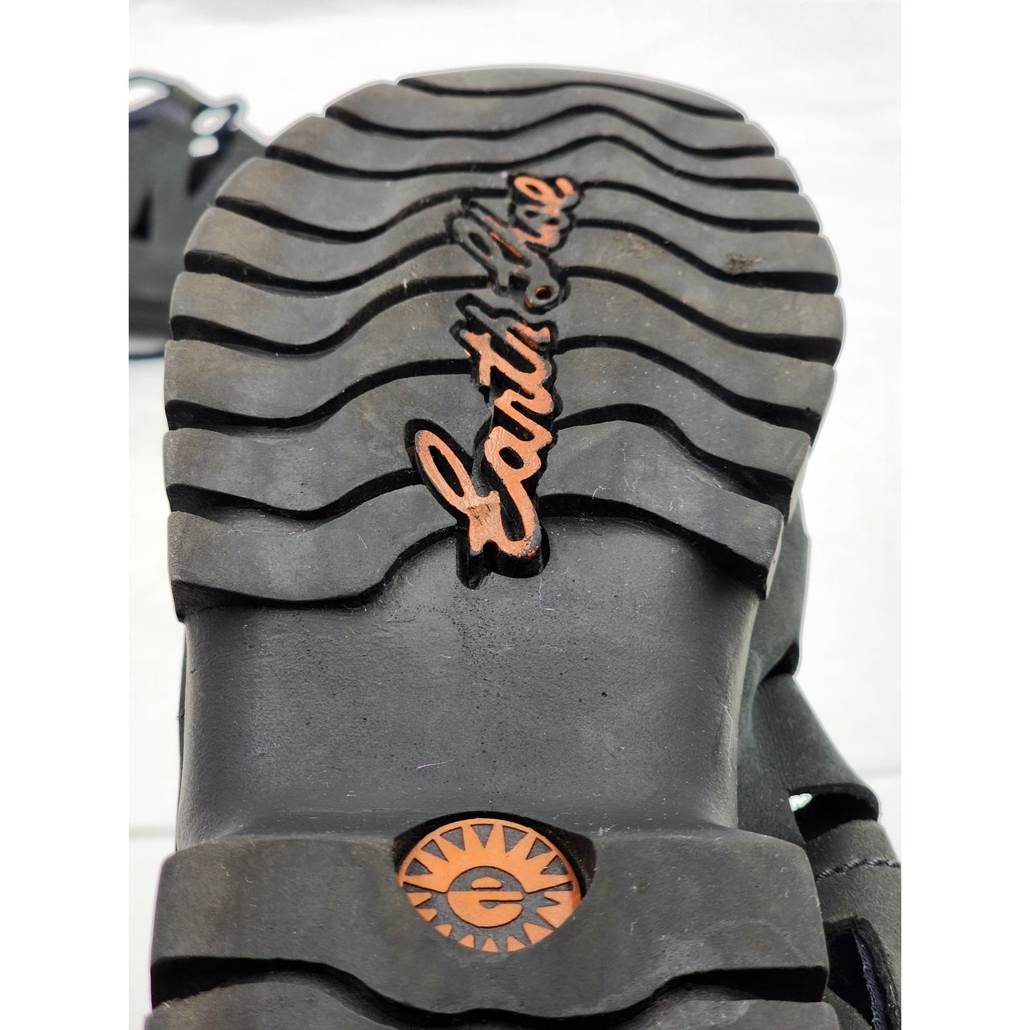 Earth Shoe Sandals Womens Size 10 Gray Leather Upper Strappy Outdoor Elm 3832590