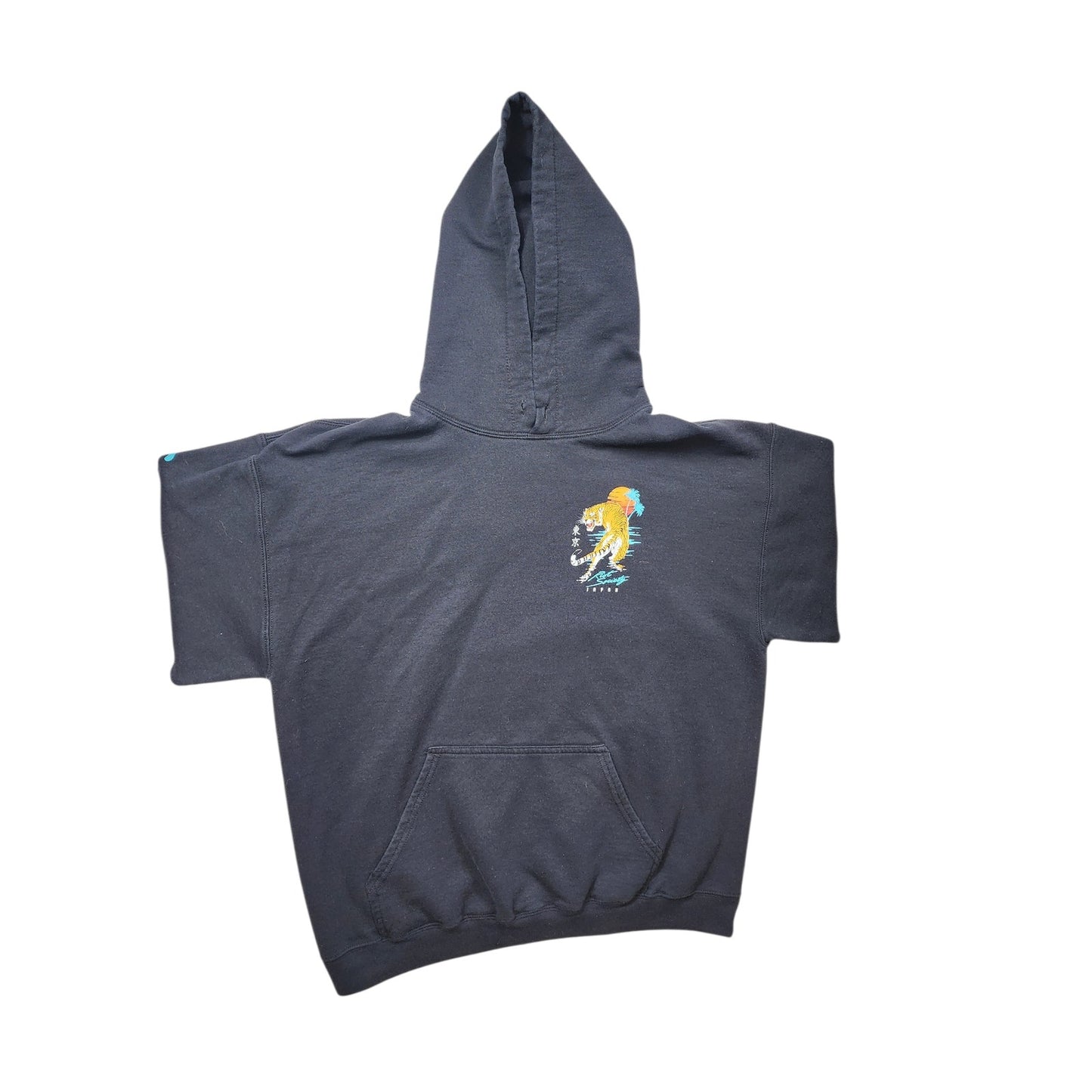 Riot Society Tiger Tokyo Hoodie Large Graphic Japan Streetwear Sunset Skater Y2K