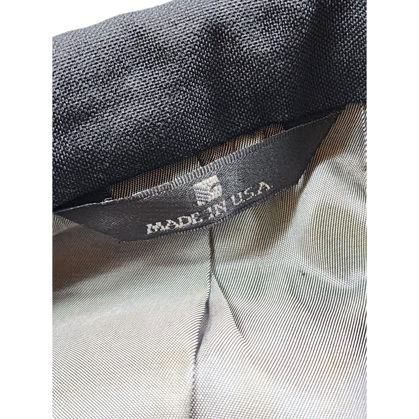 Perry Ellis Double Breasted Suit Jacket 50 Long Tuxedo Style Formal Blazer USA