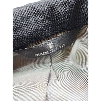 Perry Ellis Double Breasted Suit Jacket 50 Long Tuxedo Style Formal Blazer USA