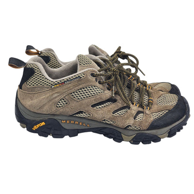 Merrell Moab Ventilator Hiking Shoes Mens 9 Walnut Suede Mesh Trail Vibram Sole