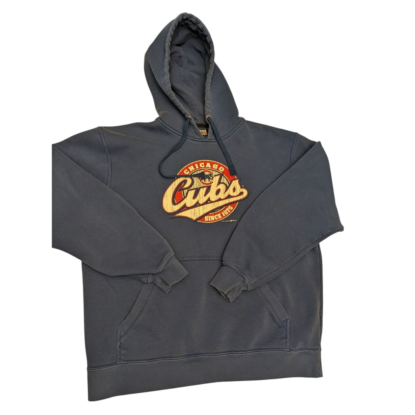 Chicago Cubs Hoodie Men Large Pullover Sweatshirt Gear for Sports Vintage Look