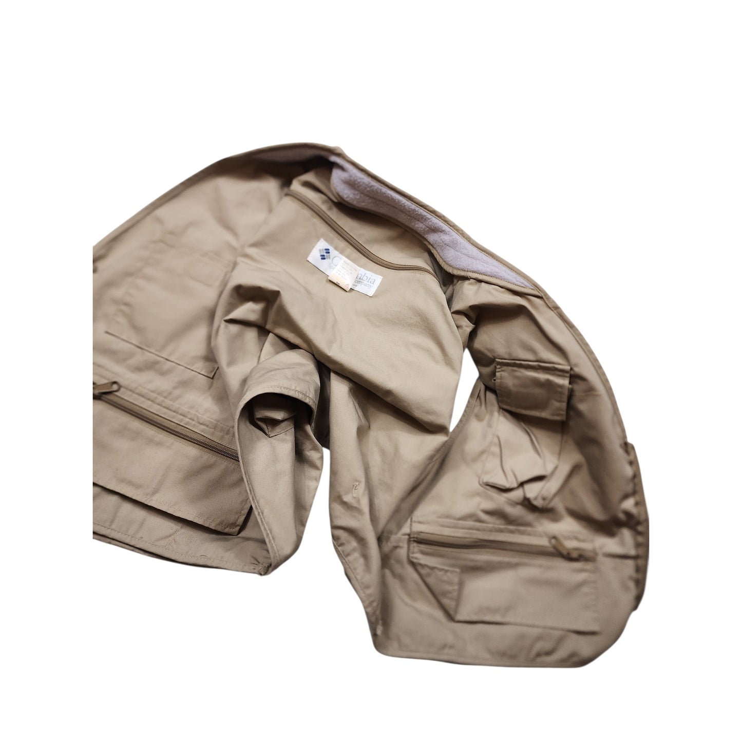 Vintage Columbia Sportswear Fishing Vest Mens XXL Pockets Utility Outdoor Safari