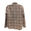 Wrangler Mens XL Brown Flannel Shirt Long Sleeve Button Down Plaid Workwear