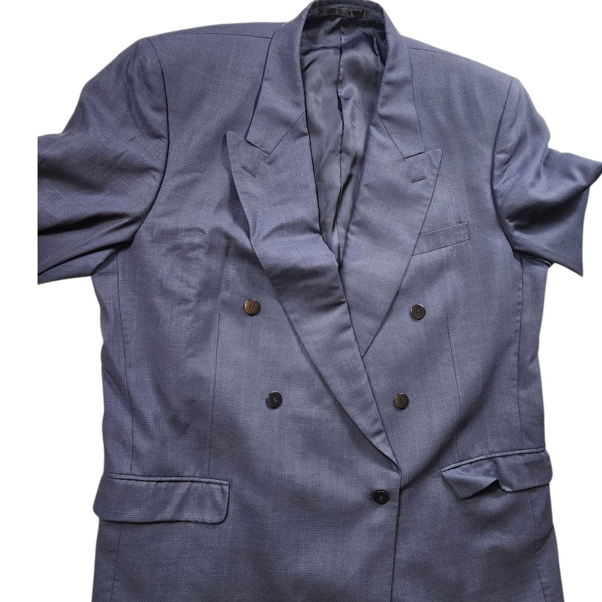 Bartolini Roma Sports Coat Men 48L Blazer Wool Double Breasted Italian