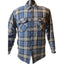 Canyon Guide Outfitters Quilted Flannel Jacket Mens Large Blue Plaid Shirt Coat
