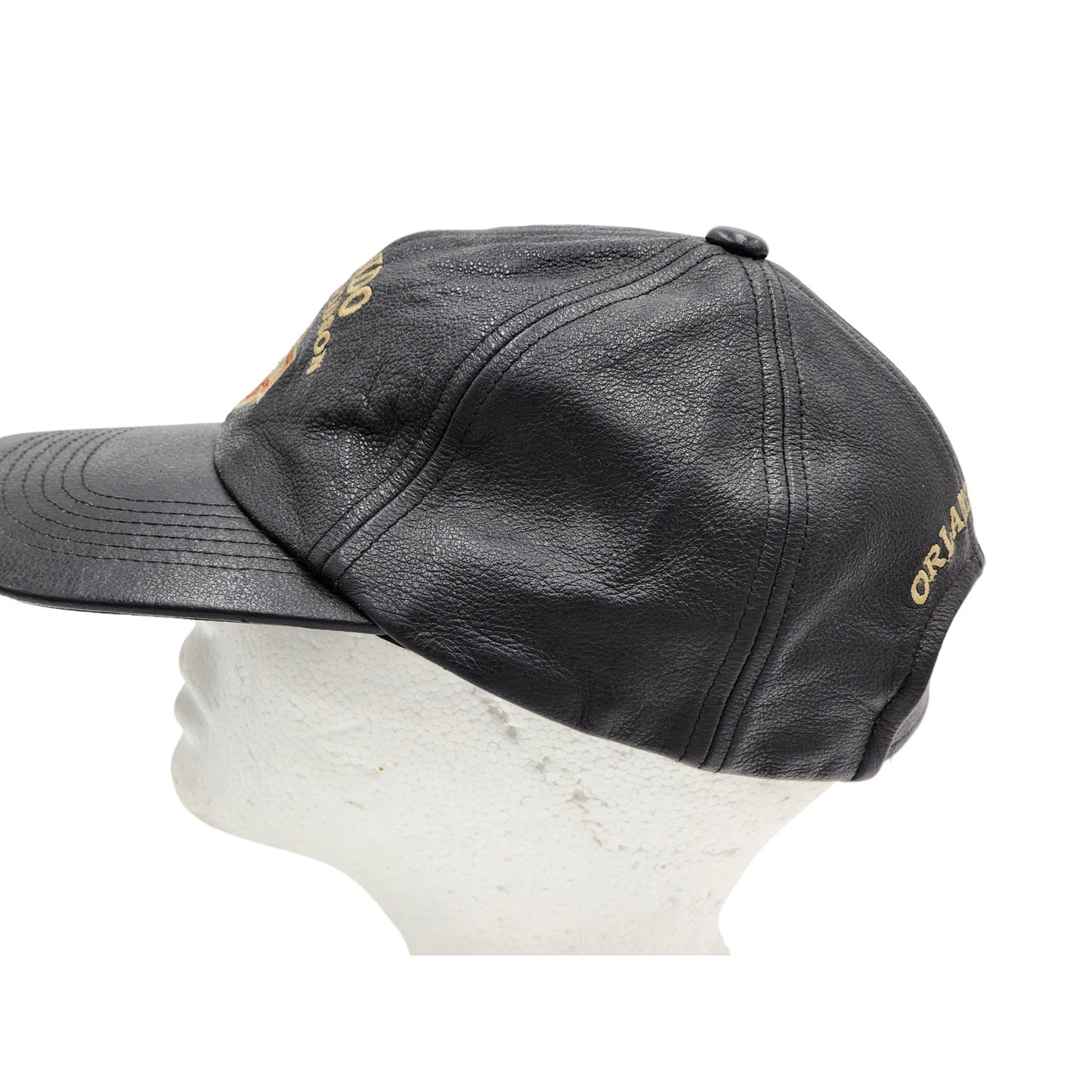 Harley Davidson Cap Leather Baseball Hat Orlando Florida Motorcycle Apparel