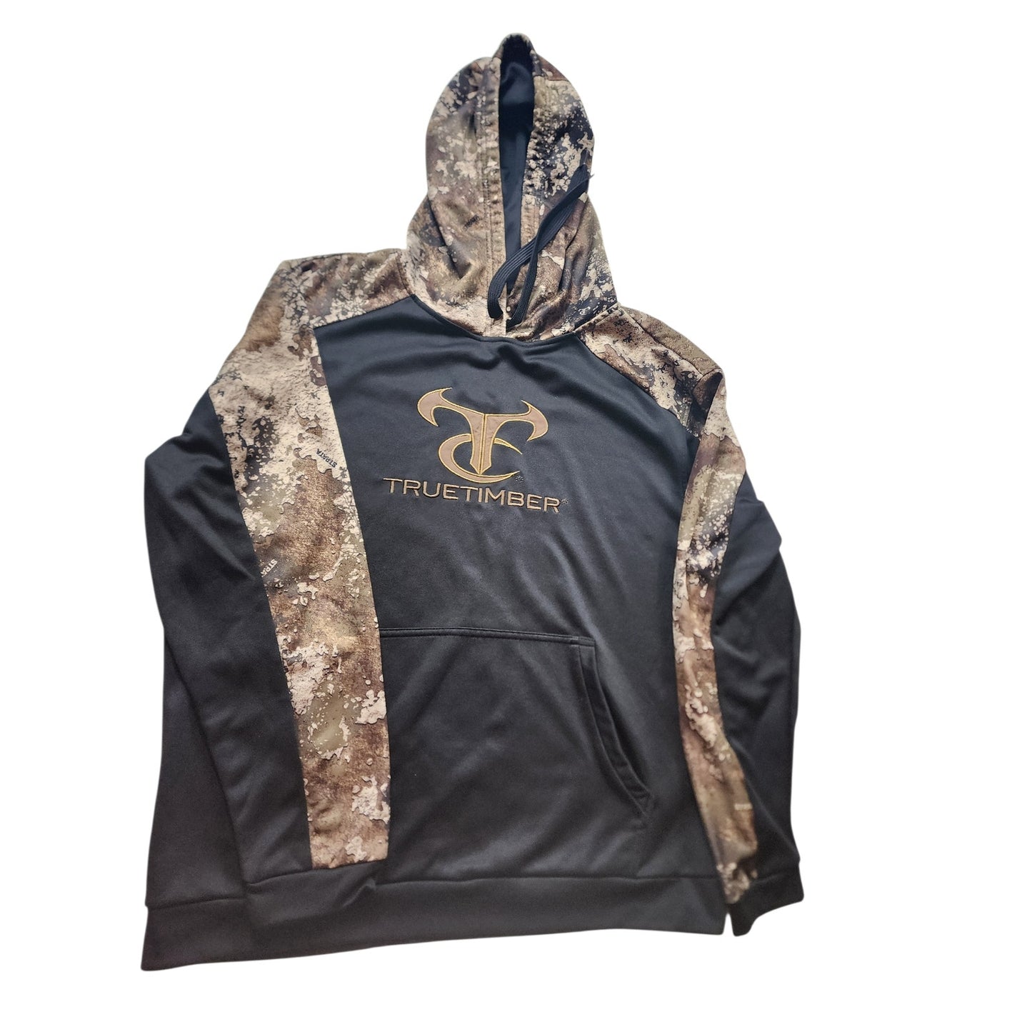 True Timber Hoodie Mens Large Camo Drawstring Hunting Hiking Woodland Gorpcore