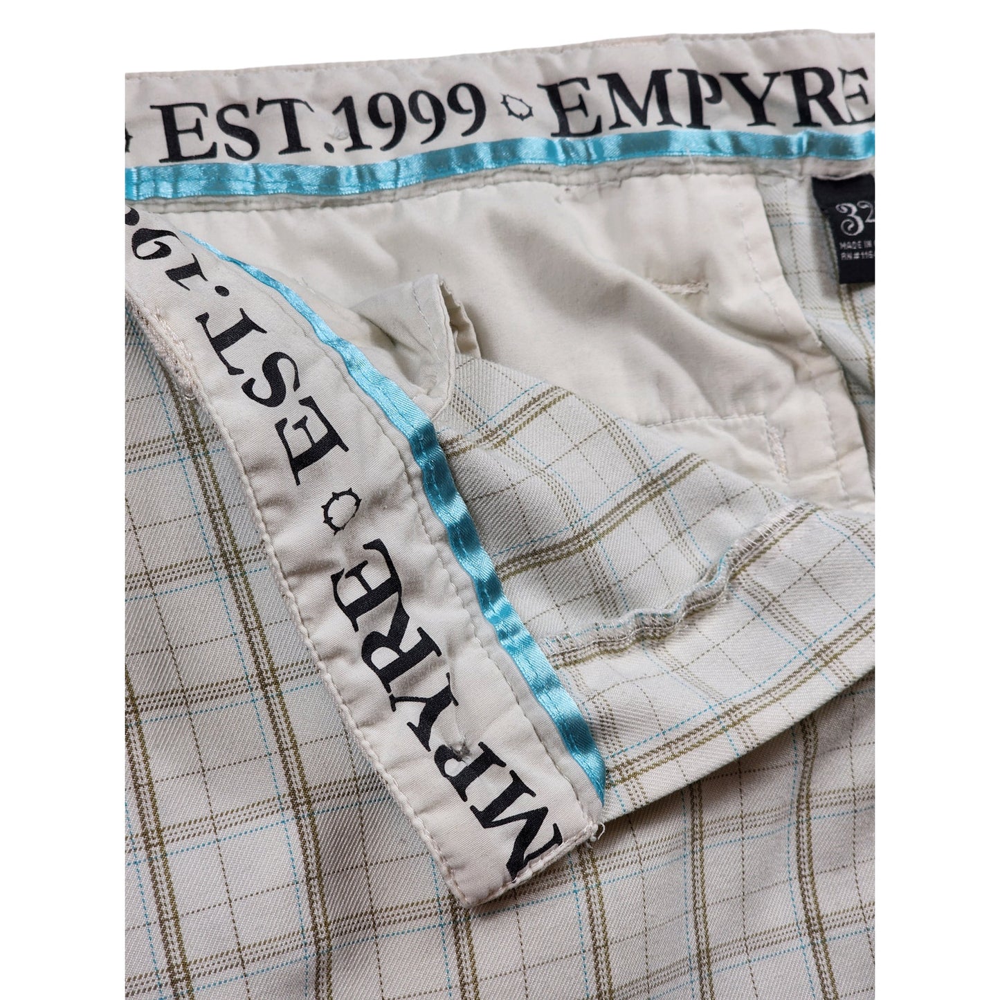 Empyre Plaid Shorts Mens Size 34 Checkered Casual Summer Wear Fashion Skater