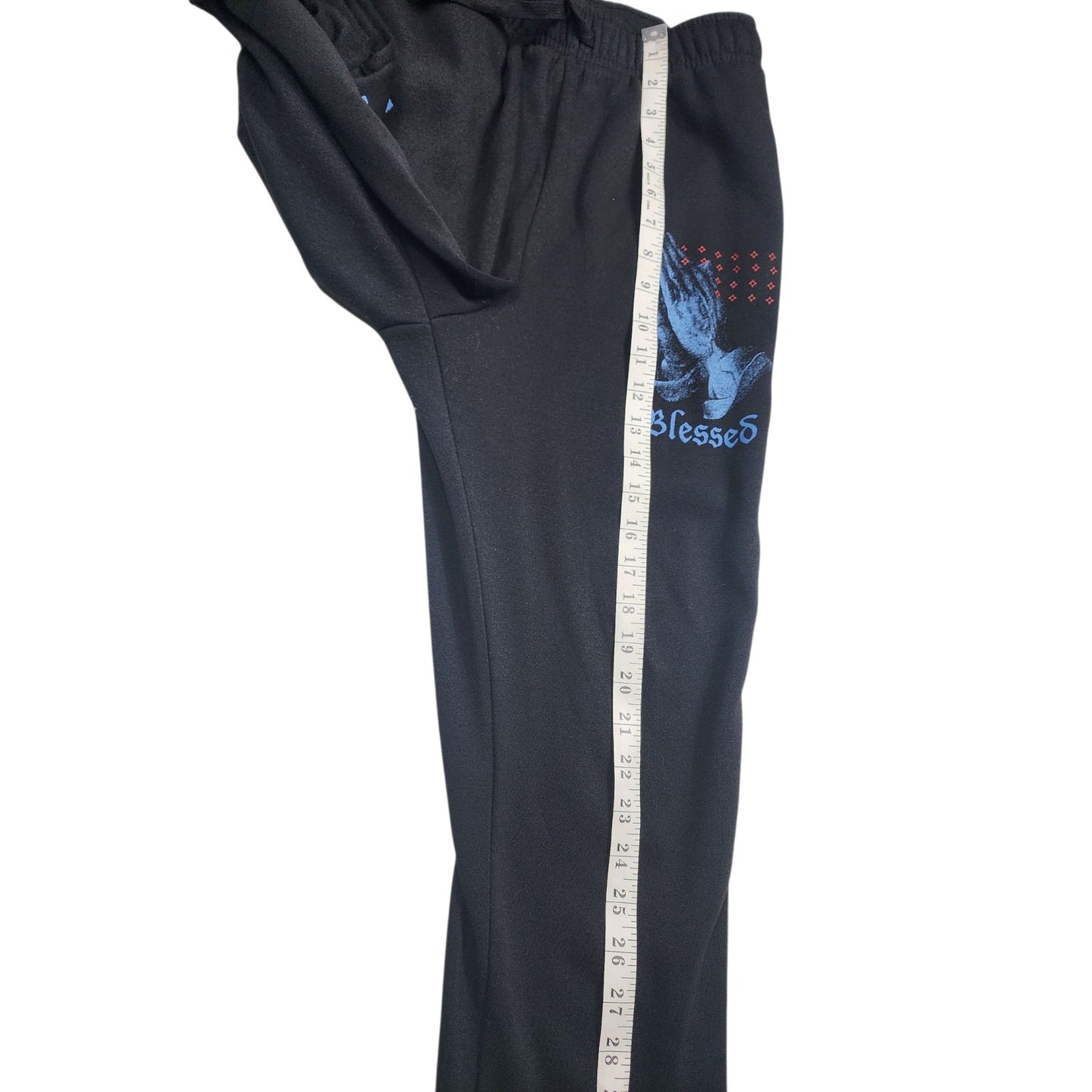 Brooklyn Cloth Jogger Sweatpants Womens Medium Blessed Prayer Graphic Streetwear