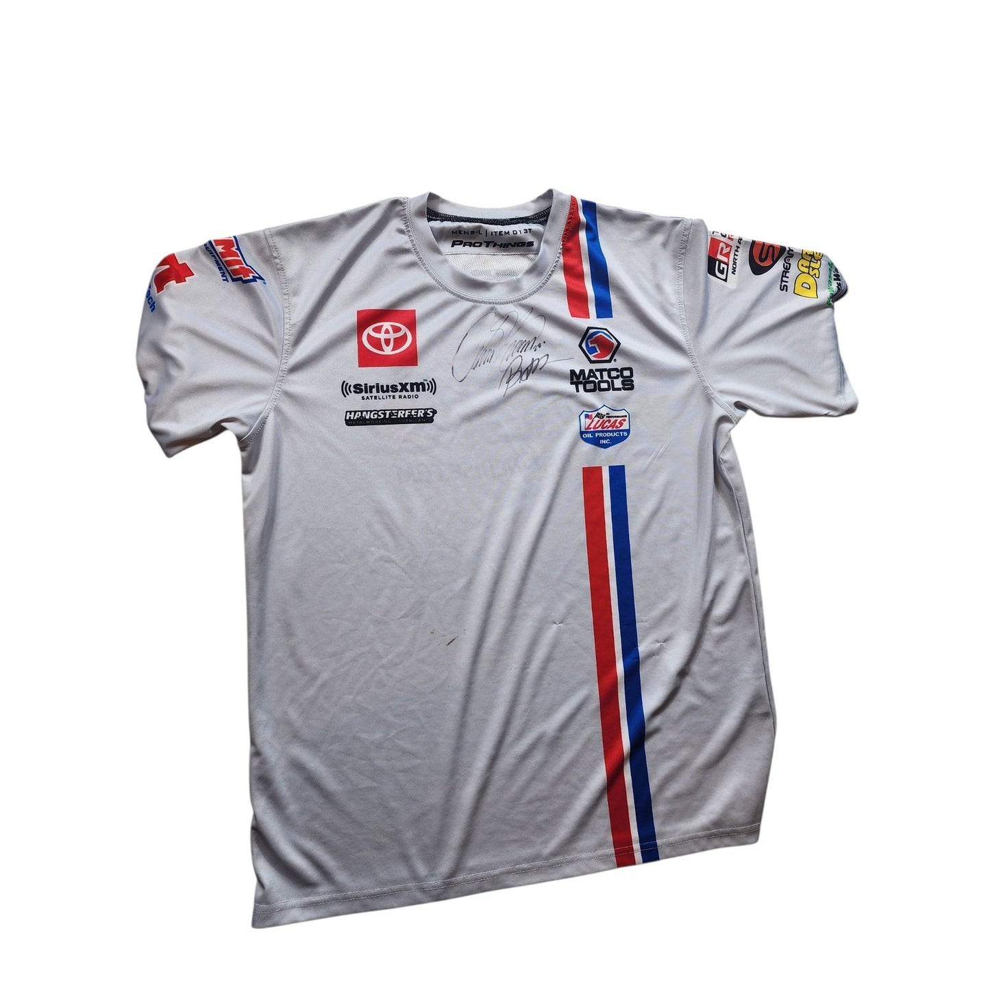 ProThings Racing Team Shirt Large Signed Jersey Matco Tools Motorsport Autograph