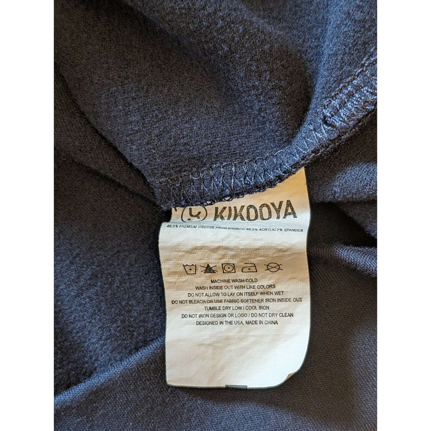 Kikooya Hoodie Mens 2XL Blue Pullover Sweatshirt Streetwear Athleisure Kangaroo