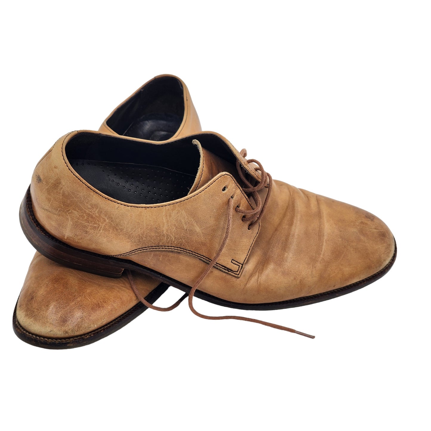 Cole Haan Nike Air Shoes Mens 10 Oxford Business Casual Lace Up Leather C11432
