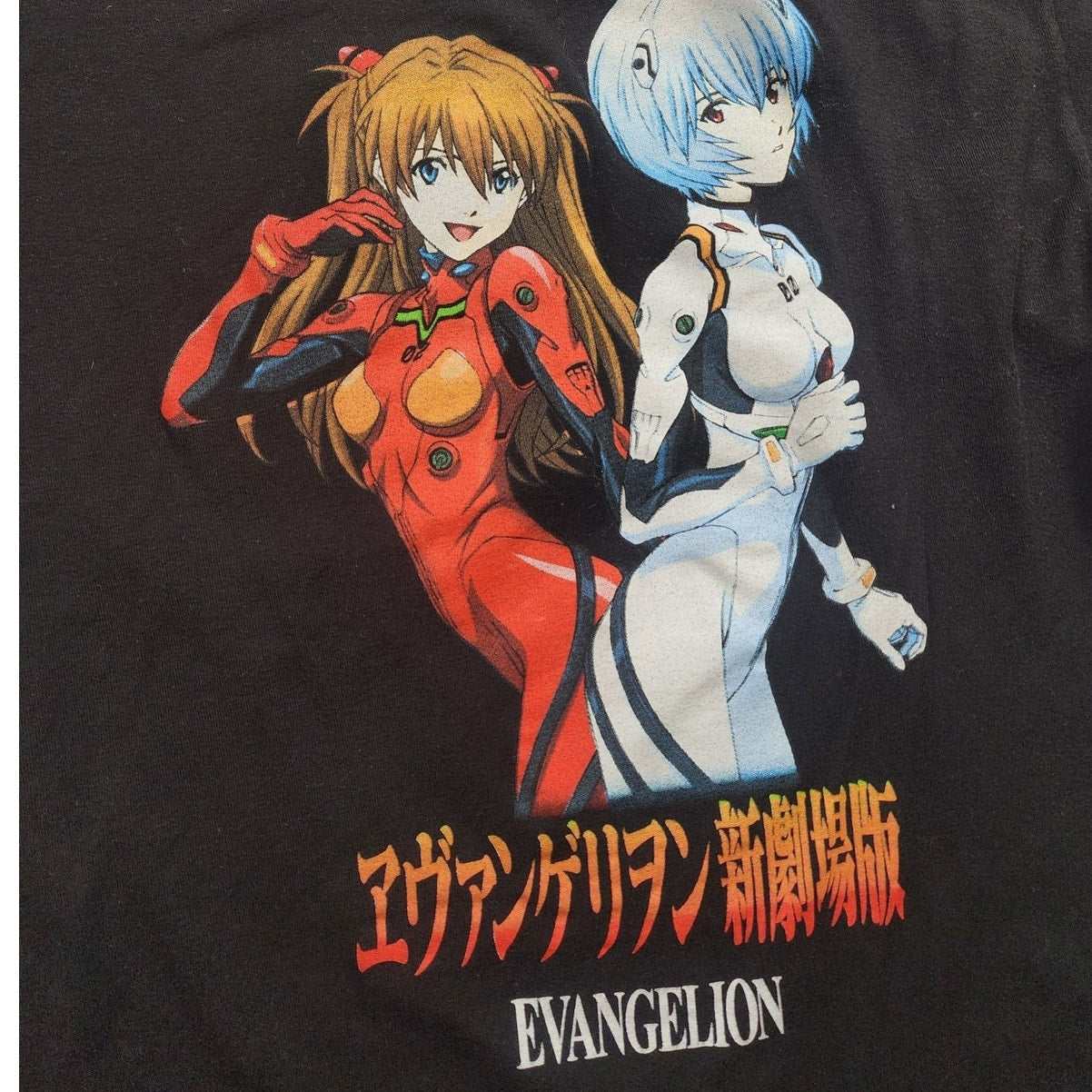 Evangelion Anime T Shirt Women Small Youth XL Rei Asuka Neon Genesis Graphic