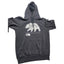 North Face Hoodie Mens Small Womens Medium Bear Graphic Pullover Sweatshirt Y2K