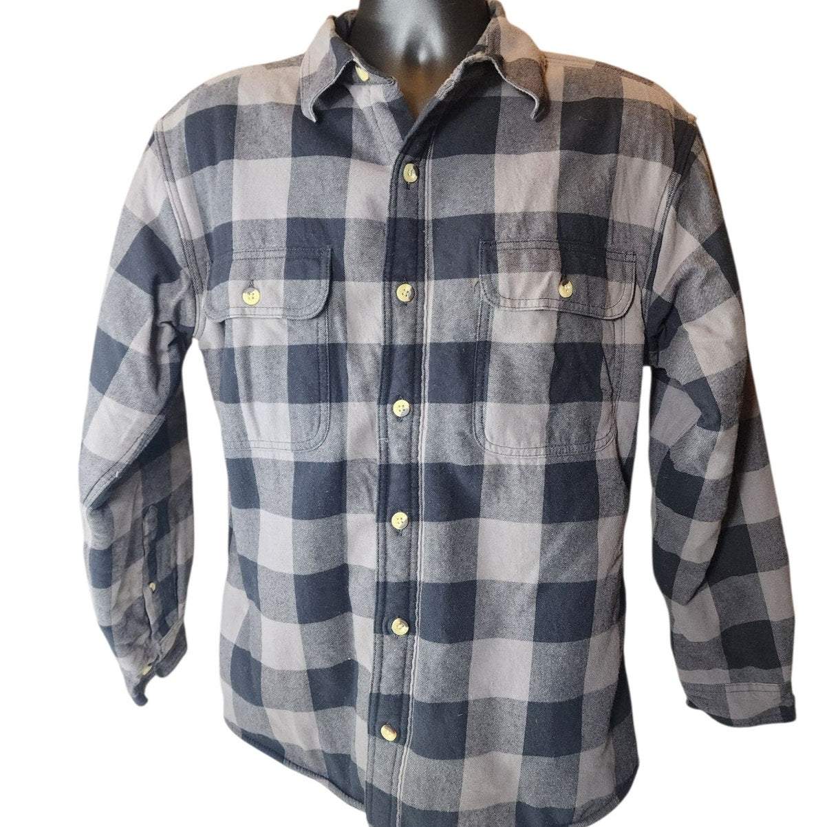 RedHead Fleece Plaid Flannel Jacket Shirt Men Medium Shacket Lumberjack Gorpcore