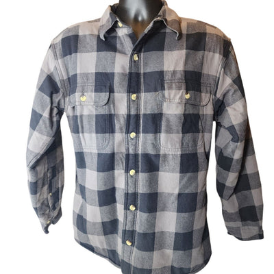 RedHead Fleece Plaid Flannel Jacket Shirt Men Medium Shacket Lumberjack Gorpcore