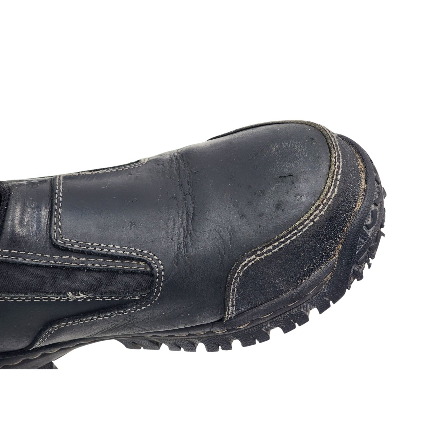 Skechers Shoes Men 10.5 Work Leather Slip On Safety Toe ASTM EH Industrial 77066