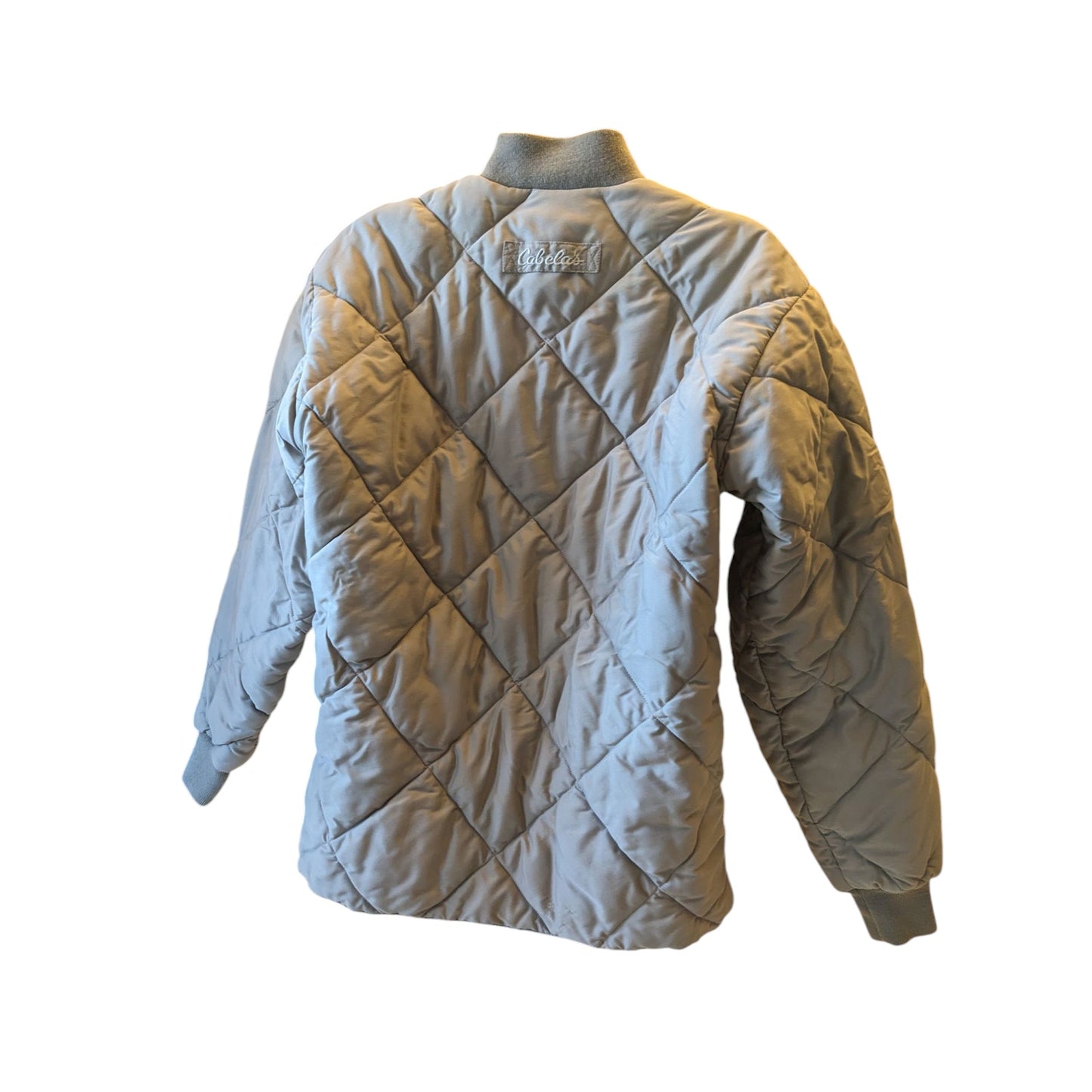 Cabelas Quilted Thinsulate Bomber Jacket Men Large Tall Goose Down Puffer Hiking