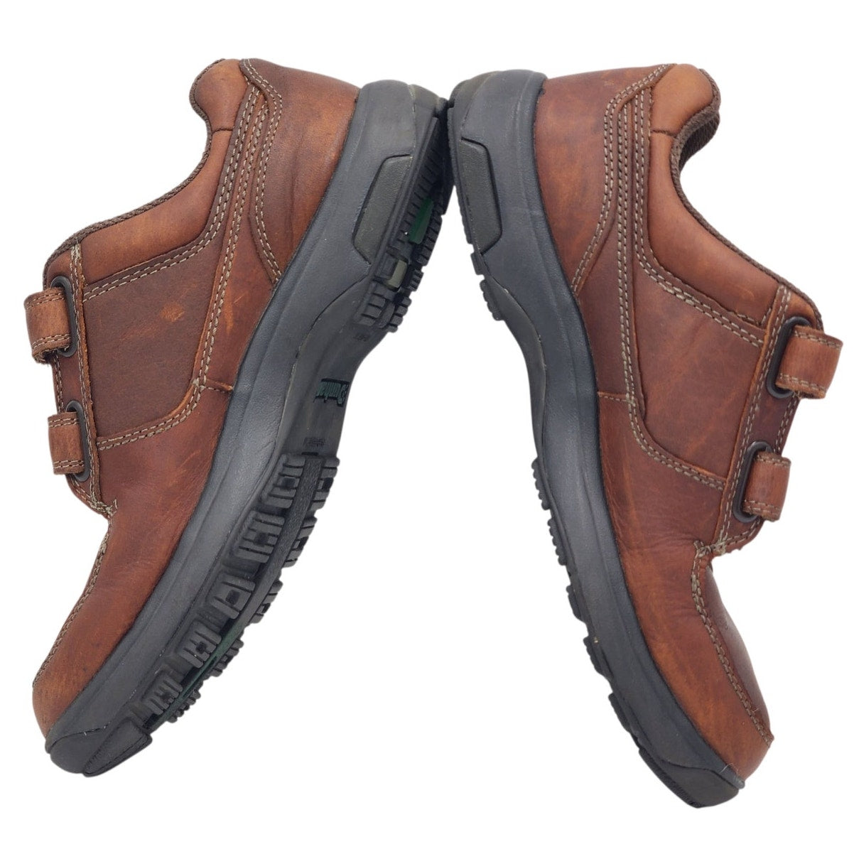 Dunham Shoes Men 8 Leather Slip Resistant Strap Comfort Winslow Hook Loop 8009SB