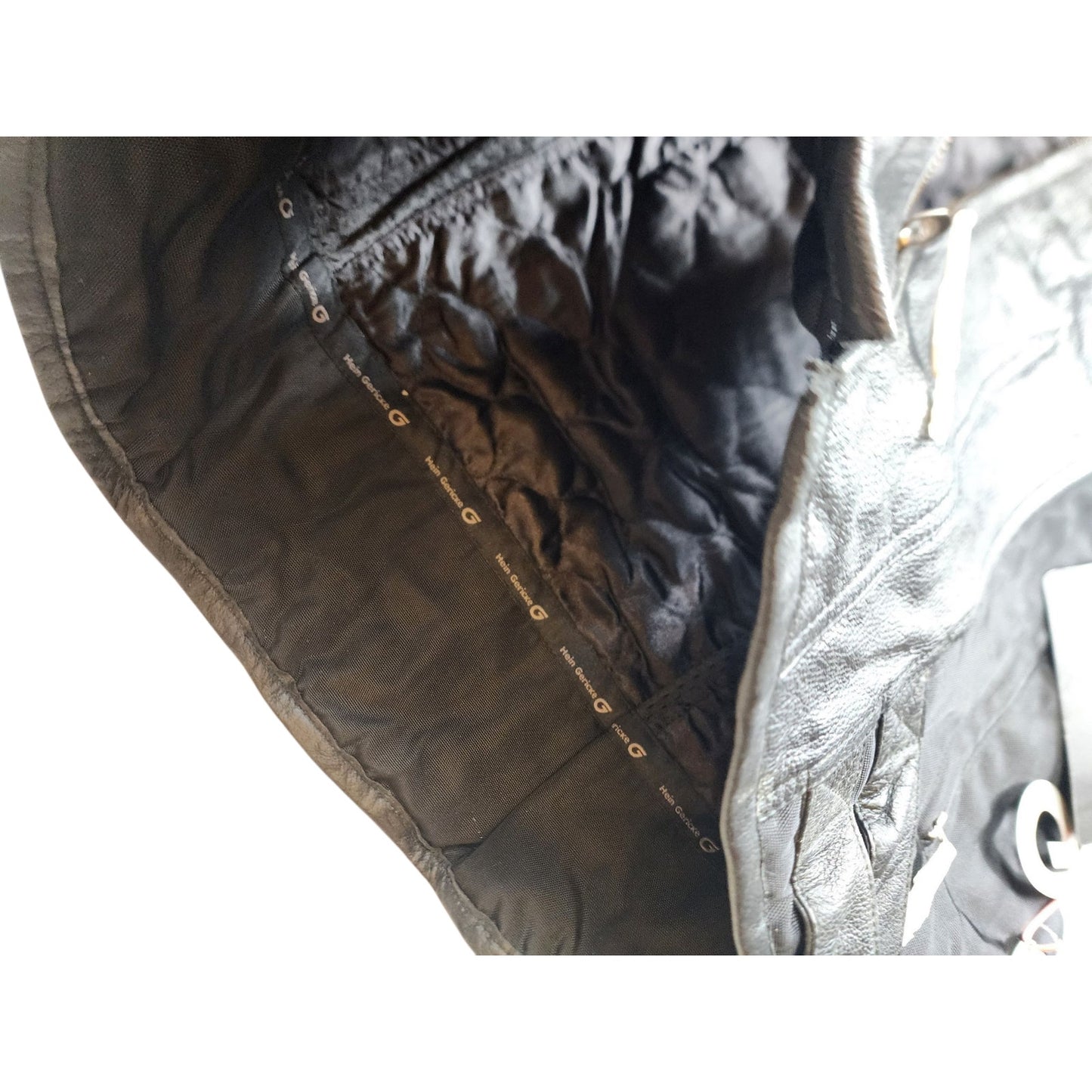 Hein Gericke Leather Motorcycle Jacket Womens 16 Protective Padded Biker Riding