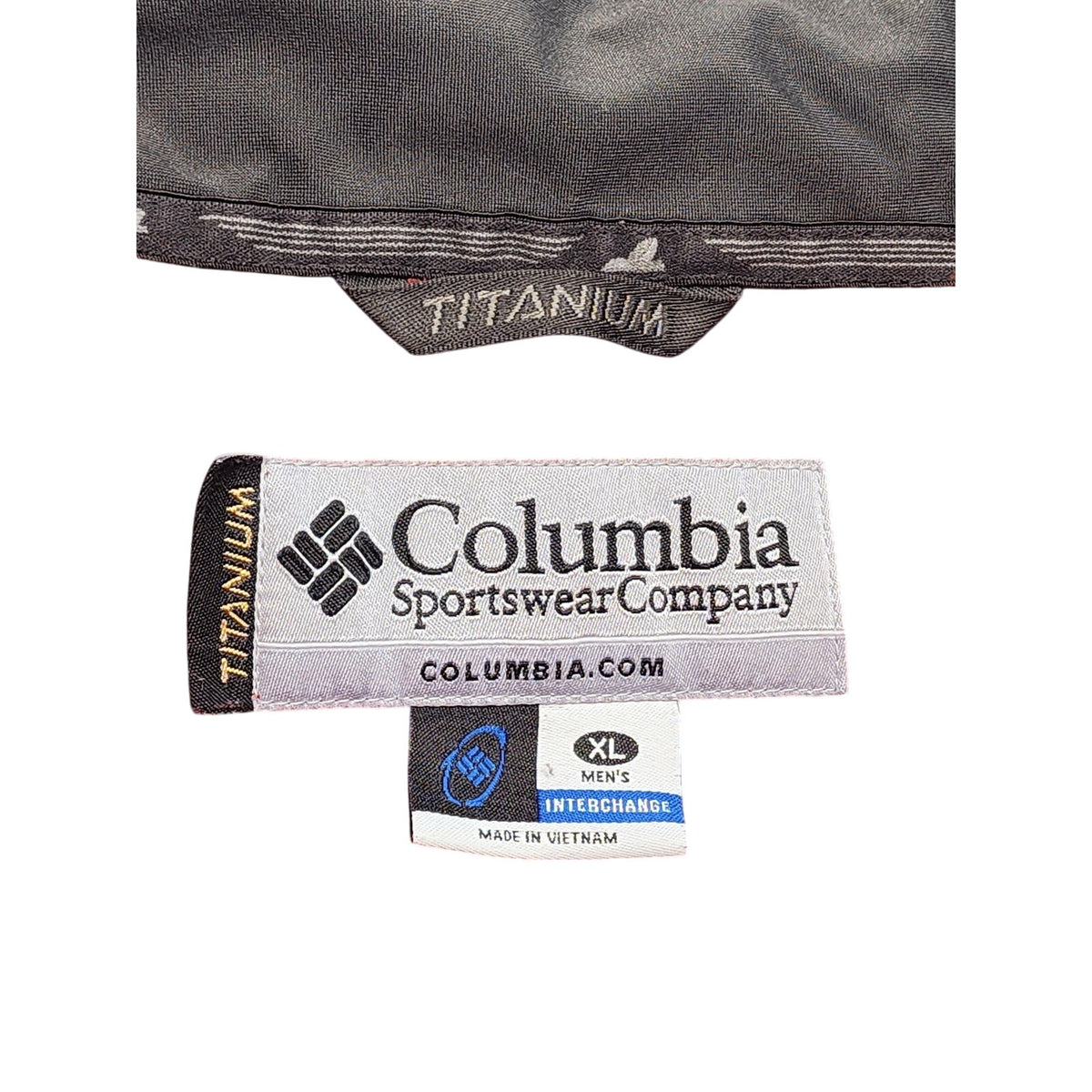 Columbia Titanium Fleece Jacket Mens XL Red Brown Full Zip Interchange Gorpcore