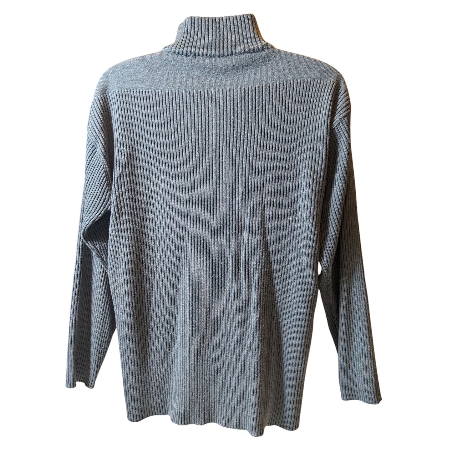 Bachrach Sweater Mens XL Ribbed Mock Neck Pullover Wool Knit Acrylic Cashmere