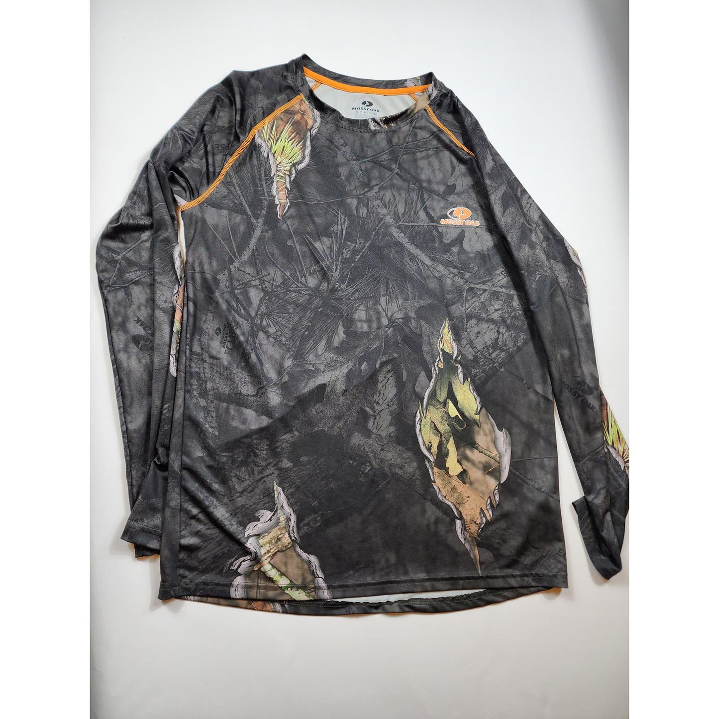 Mossy Oak Shirt Long Sleeve Mens Small Camo Hunting Apparel Outdoor Clothing