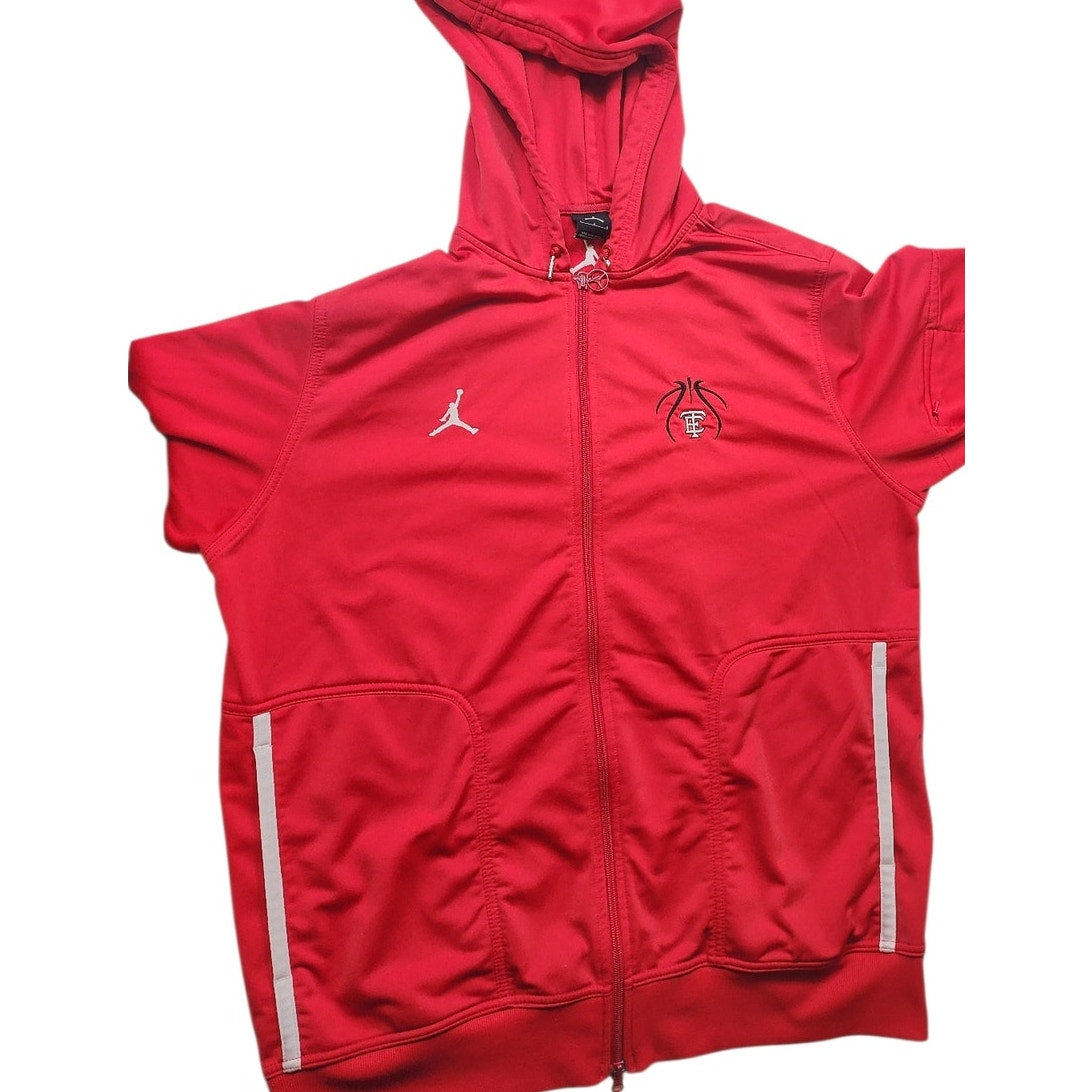 Nike Jordan Hoodie Mens Large Zip Basketball Logo Sweatshirt Athletic Jumpman