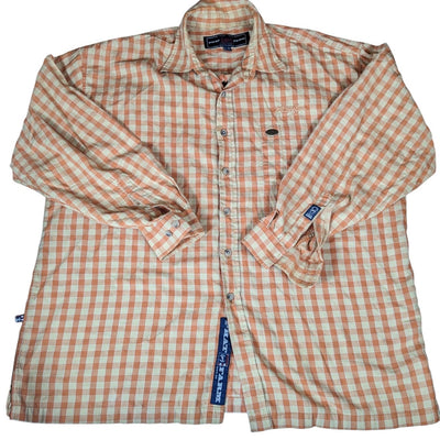 Vintage Phat Farm Shirt Mens XL Button Up Plaid Long Sleeve Checkered Streetwear