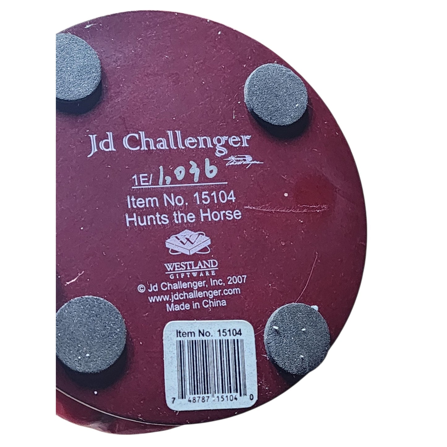 JD Challenger Figurine Hunts Horse Southwestern Style Limited Westland Box 15104