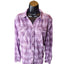 Duluth Trading Shirt Women XL Purple Plaid Button Front Long Sleeve Western Top