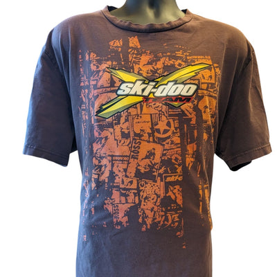Ski Doo Team Graphic T Shirt Men XXL Snowmobile Motocross ROTAX Powersport Tee