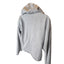 VANS Hoodie Womens Medium Floral Embroidered Raw Hem Cut Off Pullover Sweatshirt