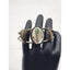 Zuni Jewelry Sterling Cuff Bracelet Coral Turquoise MOP 17g Native American 6"