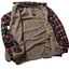 Dickies Sherpa Lined Flannel Jacket Mens XL Plaid Snap Warm Heavyweight Workwear