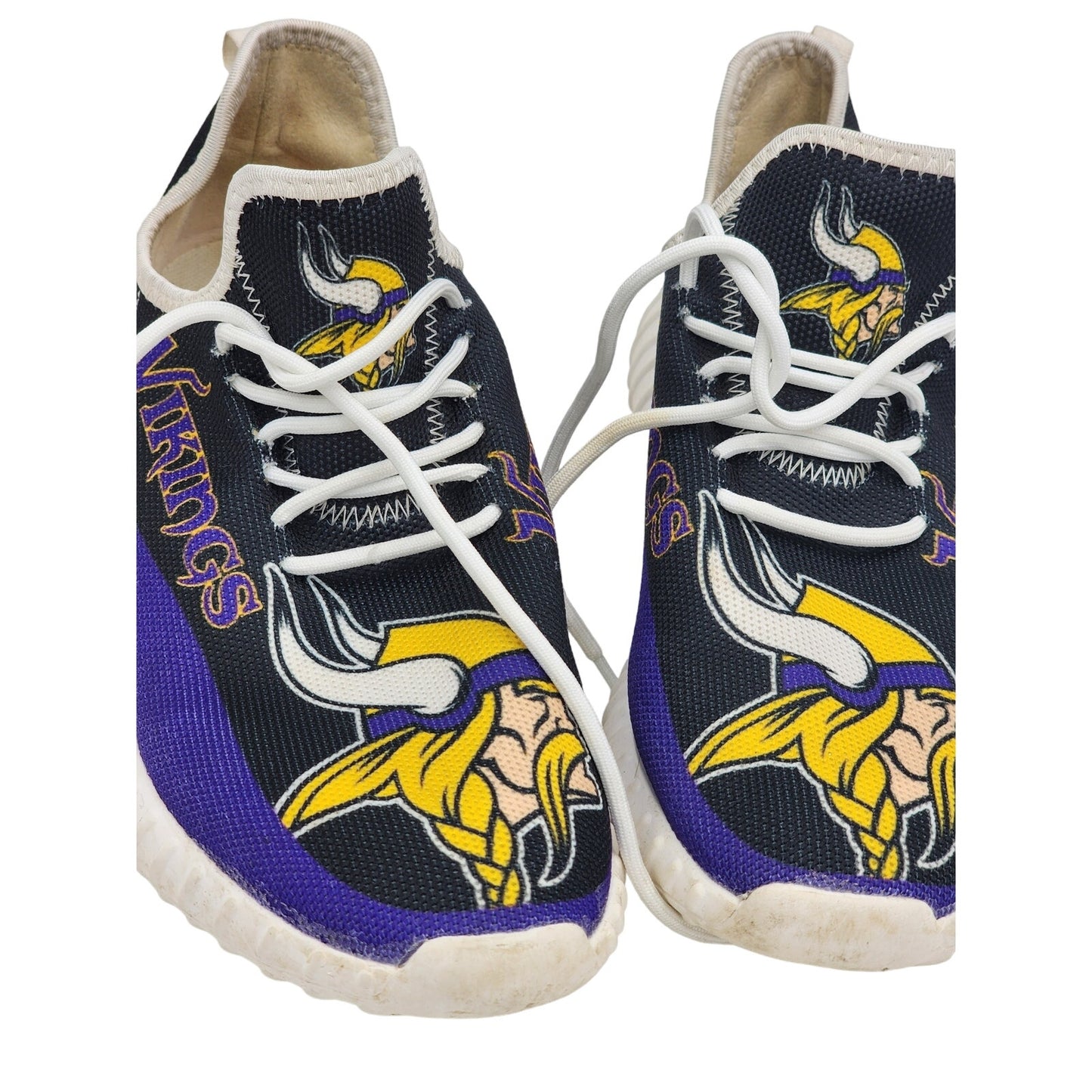 Minnesota Vikings Logo Design Sneakers Mens 7 Womens 9 40 EU Purple Sports Shoes