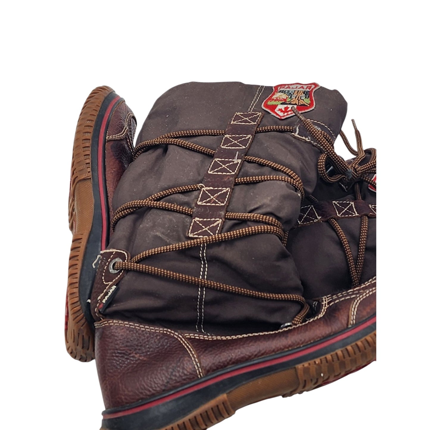 Pajar Boots Womens 7-7.5 Tall Snow Winter Hiking Leather Waterproof Fur Canada