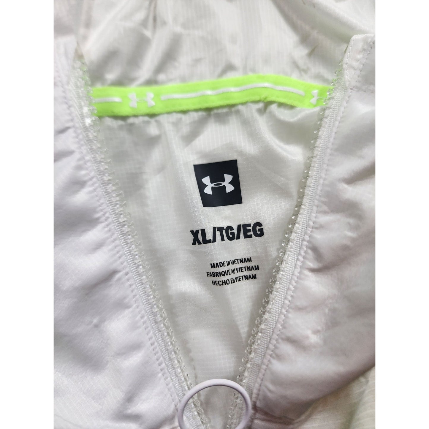 Under Armour XL Sleeveless Windbreaker Hoodie Activewear Gym Athleisure 1351063