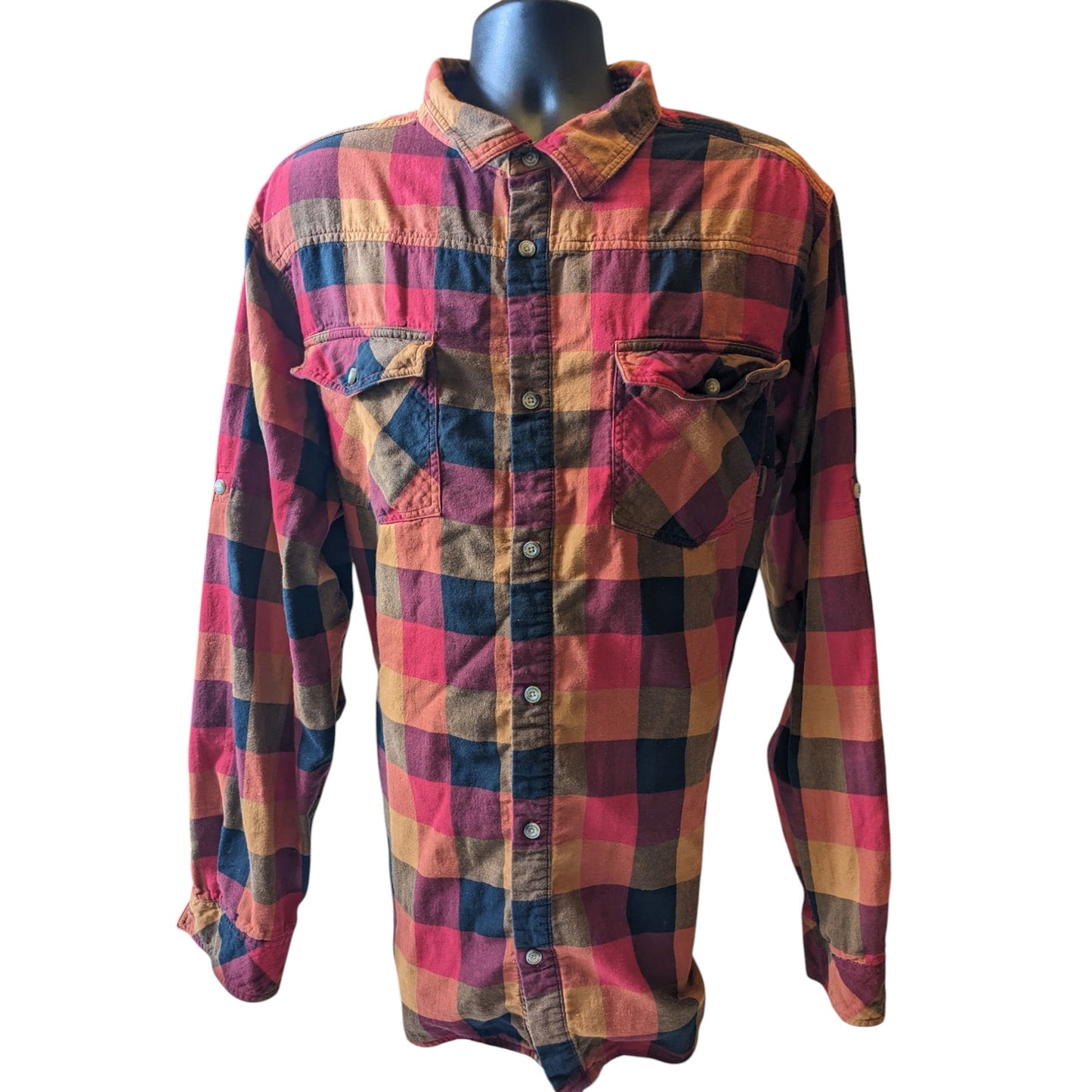 Legendary Whitetails Flannel Shirt Men 2XLT Buffalo Plaid Button Up Lumberjack