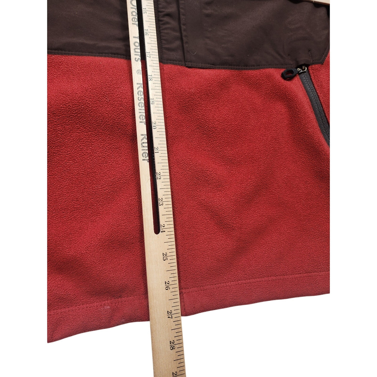 Columbia Titanium Fleece Jacket Mens XL Red Brown Full Zip Interchange Gorpcore