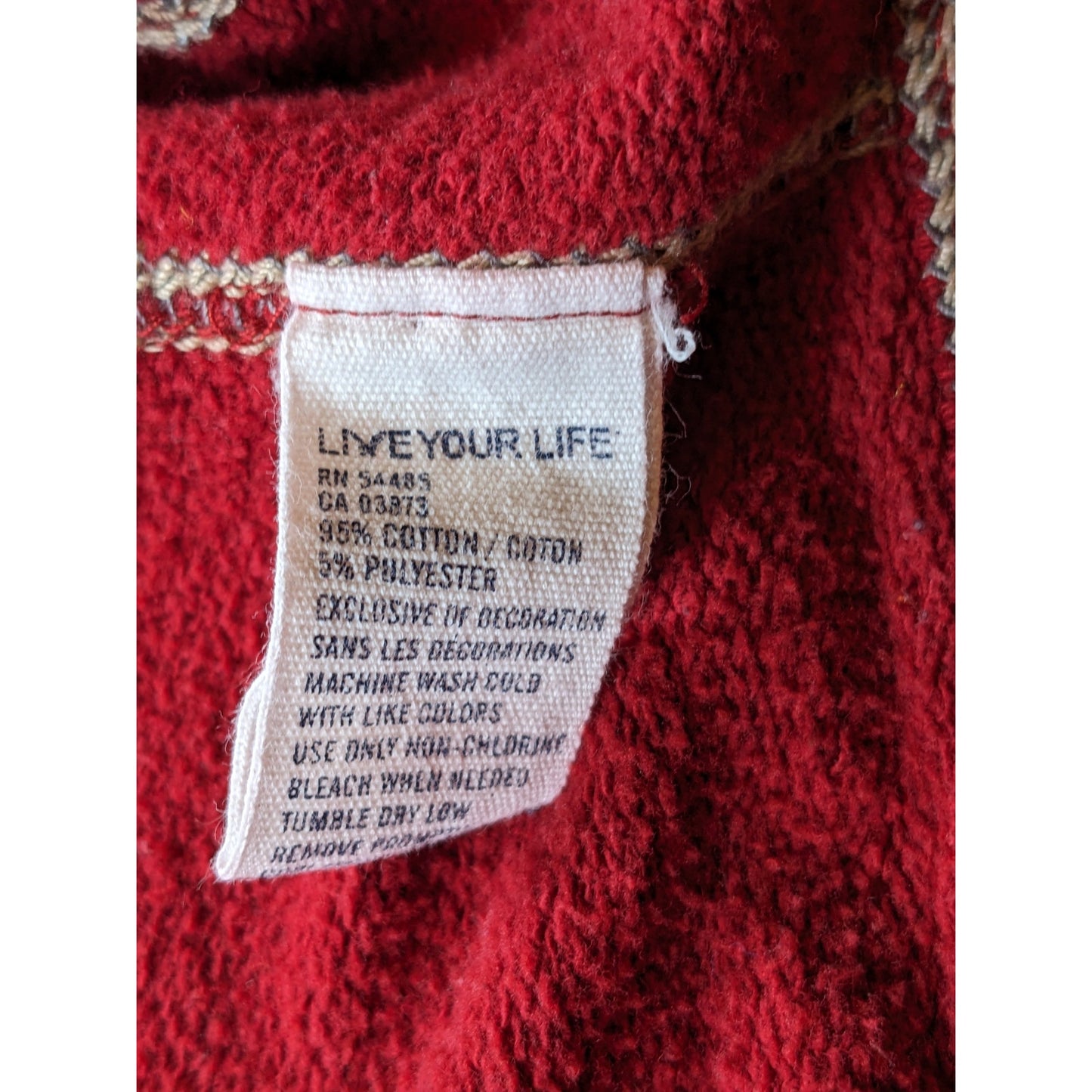 American Eagle Outfitter Men Medium Women Large Red Zip Hoodie Sweatshirt Fleece