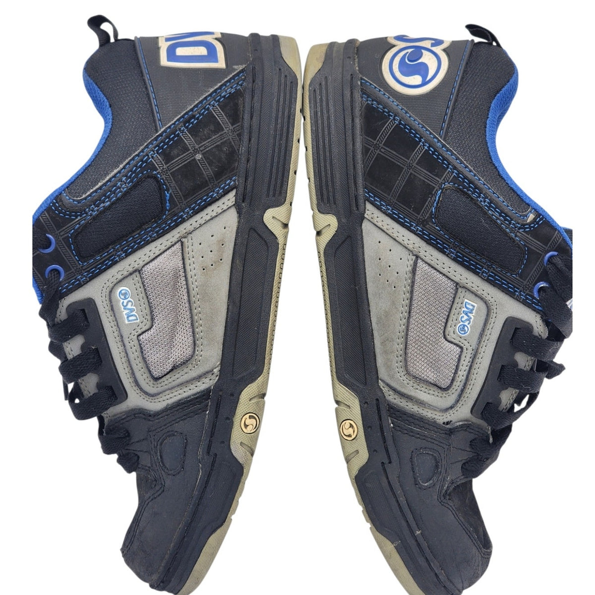 DVS Comanche Mens 10 Black Gray Blue Skate Shoes Y2K Chunky Streetwear DVF000029