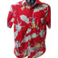VANS Off the Wall Hawaiian Camp Shirt Mens Medium Tropical Floral Button Y2K