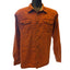 Wrangler Western Shirt Mens Size XL Orange Button Up Pocket Casual Classic Fit