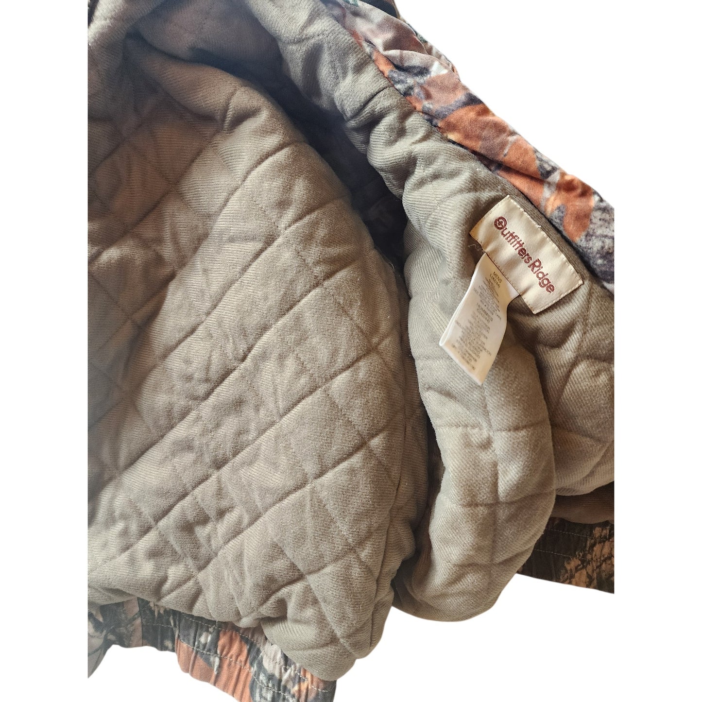 Outfitters Ridge Fusion 3D Camo Hunting Jacket Large Hooded Quilted Gorpcore Y2K